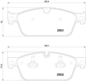 Гальмівні колодки дискові BREMBO P 50 112