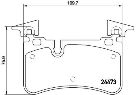 Колодки тормозные MB W204/C204/W211/S211 06- 6.3 AMG задн. BREMBO P50113