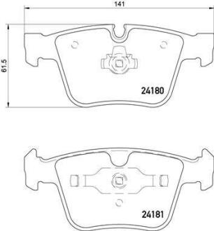 Гальмівні колодки дискові BREMBO P50116