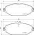Комплект гальмівних колодок з 4 шт. дисків BREMBO P50 124 (фото 1)