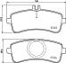 Колодки гальмівні дискові (комплект 4 шт) BREMBO P 50 132 (фото 1)