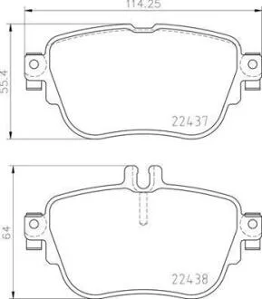 Гальмівні колодки дискові BREMBO P 50 136