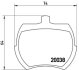 Гальмівні колодки, дискові BREMBO P 52 002 (фото 1)