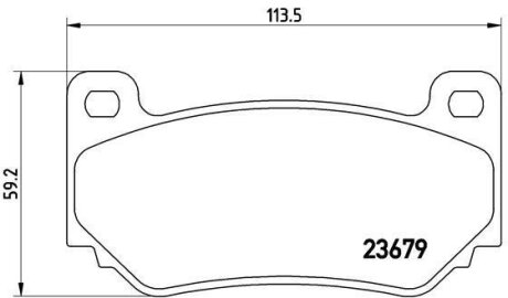 Гальмівні колодки, дискові BREMBO P 52 018