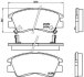 Гальмiвнi колодки, к-кт. (Колодки тормозные дисковые, к-кт.) BREMBO P 54 008 (фото 1)