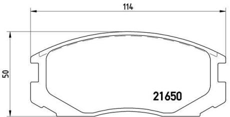 Гальмівні колодки дискові BREMBO P 54 015