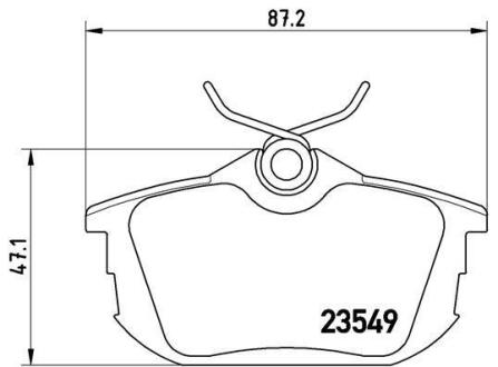 Комплект гальмівних колодок з 4 шт. дисків BREMBO P 54 023