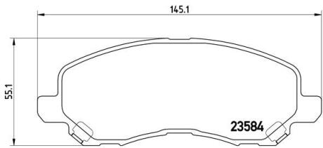 Гальмівні колодки дискові BREMBO P 54 030X