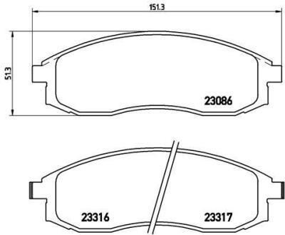 Гальмівні колодки дискові BREMBO P 54 032