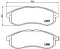 Комплект тормозных колодок, дисковый тормоз BREMBO P 54 033 (фото 1)