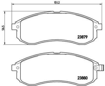 Гальмівні колодки дискові BREMBO P 54 033
