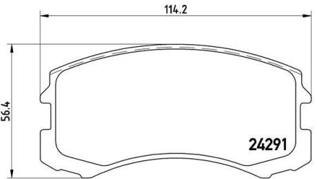 Гальмівні колодки дискові BREMBO P 54 041