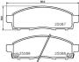 Колодки тормозные MITSUBISHI L200 14-/07- передн. BREMBO P 54 055 (фото 1)