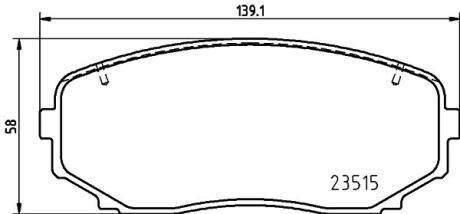 Гальмівні колодки дискові BREMBO P 54 060