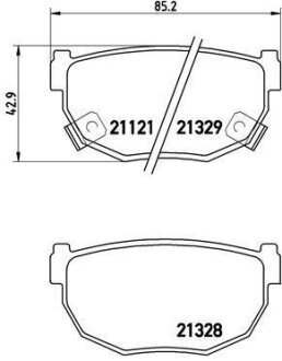 Гальмівні колодки, дискові BREMBO P 56 010