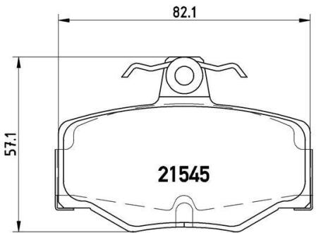 Комплект гальмівних колодок з 4 шт. дисків BREMBO P 56 024