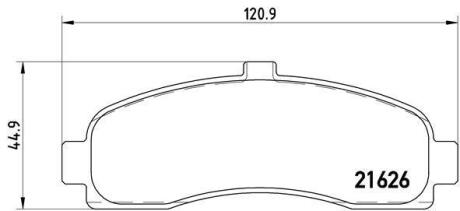 Гальмівні колодки дискові BREMBO P 56 031