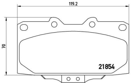 Гальмівні колодки дискові BREMBO P 56 034