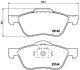 Гальмівні колодки, дискові BREMBO P 56 037 (фото 1)