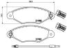 Комплект гальмівних колодок з 4 шт. дисків BREMBO P 56 038 (фото 1)