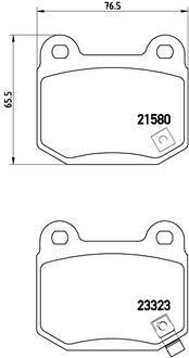 Комплект гальмівних колодок з 4 шт. дисків BREMBO P 56 048