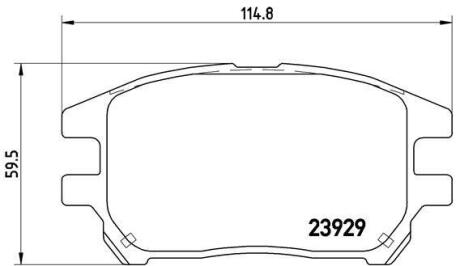 Гальмівні колодки дискові BREMBO P 56 050