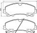 Колодки гальмівні дискові (комплект 4 шт) BREMBO P56106 (фото 1)