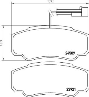 Гальмівні колодки дискові BREMBO P 56 122