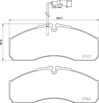 Гальмівні колодки, дискові BREMBO P 56 123
