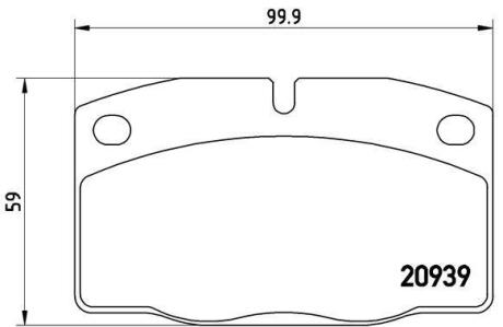 Гальмівні колодки дискові BREMBO P 59 005