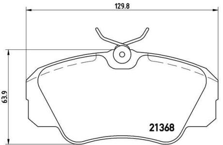Гальмівні колодки дискові BREMBO P 59 016