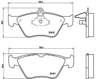 Гальмівні колодки, дискові BREMBO P 59 019
