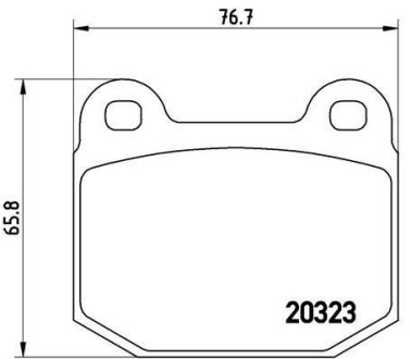 Колодки тормозные SUBARU IMPREZA WRX STi -07 задн. BREMBO P 59 025