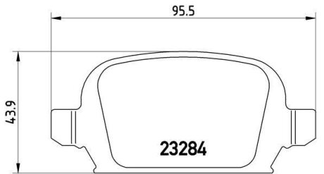 Гальмівні колодки, дискові BREMBO P 59 037