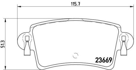 Гальмівні колодки дискові BREMBO P 59 040
