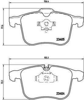Колодки тормозные OPEL VECTRA C 02- 2.8-3.2/3.0 DIESEL перед. BREMBO P 59 049