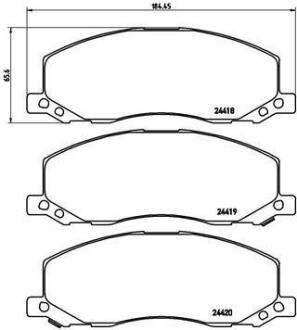 Гальмівні колодки дискові BREMBO P 59 058