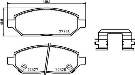 Гальмівні колодки дискові BREMBO P 59 088