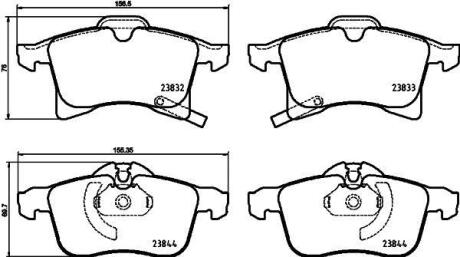 Гальмівні колодки дискові BREMBO P 59 089