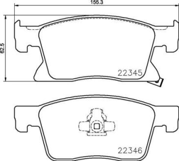 Гальмівні колодки, дискові BREMBO P 59 091