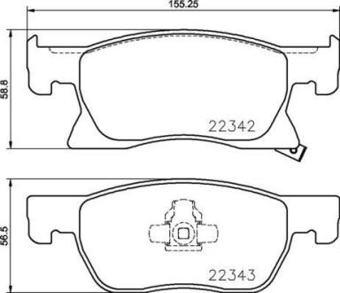 Гальмівні колодки дискові BREMBO P 59 092