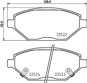 Гальмівні колодки дискові BREMBO P 59 093