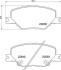 Гальмівні колодки дискові BREMBO P 59 096 (фото 1)