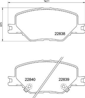 Гальмівні колодки дискові BREMBO P 59 096