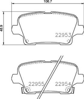 Гальмівні колодки дискові BREMBO P 59 097