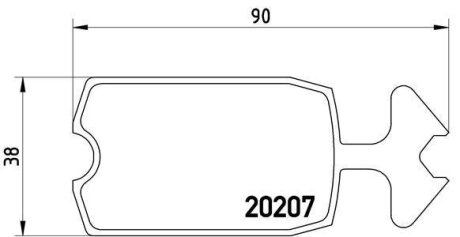 Гальмівні колодки, дискові BREMBO P 61 002