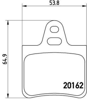 Гальмівні колодки, дискові BREMBO P 61 037