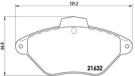 Гальмівні колодки, дискові BREMBO P 61 053