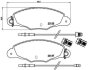 Гальмівні колодки, дискові BREMBO P 61 061 (фото 1)