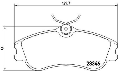 Гальмівні колодки дискові BREMBO P 61 069